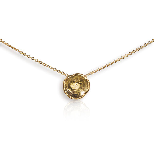 Organic 9ct Yellow Gold Mini Cup Pendant