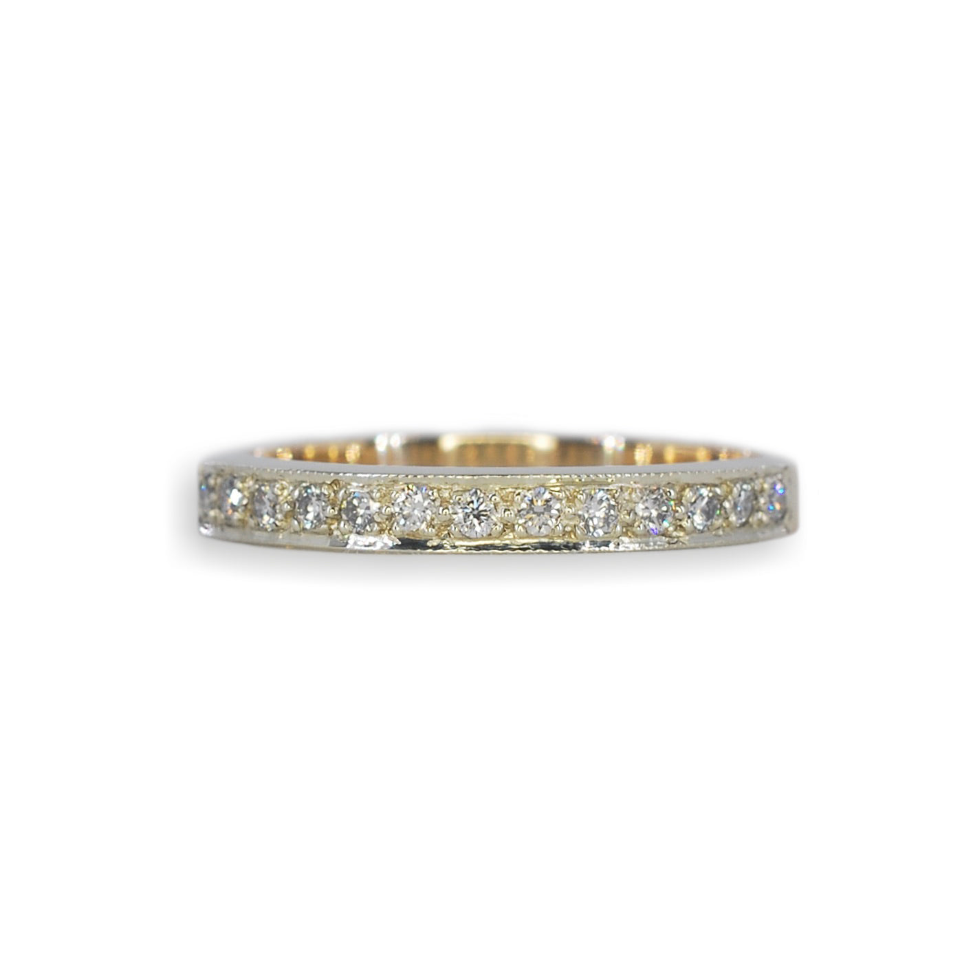 White & Yellow Gold Diamond Eternity Ring