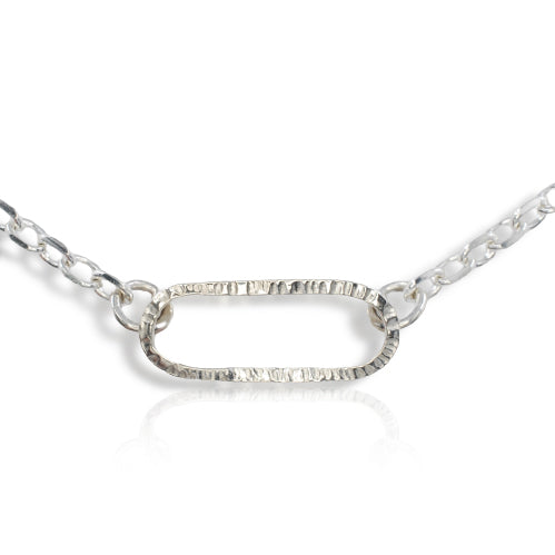 Unity Silver Chunky Textured Pendant