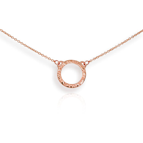 Pendant Aur Rhosyn Cylch Mini 9ct