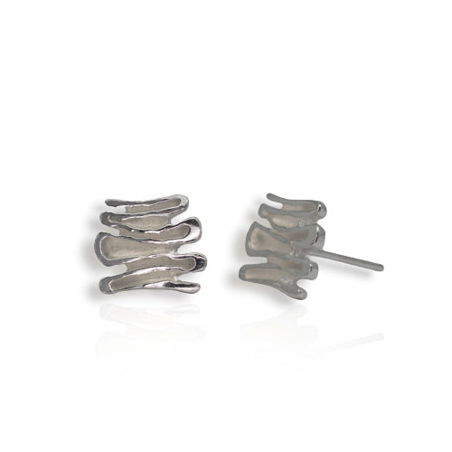 Shore Silver Stud Earrings