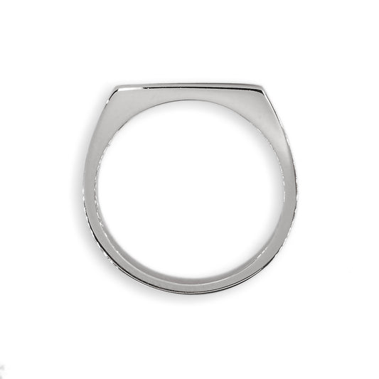 Silver Slim Signet Ring