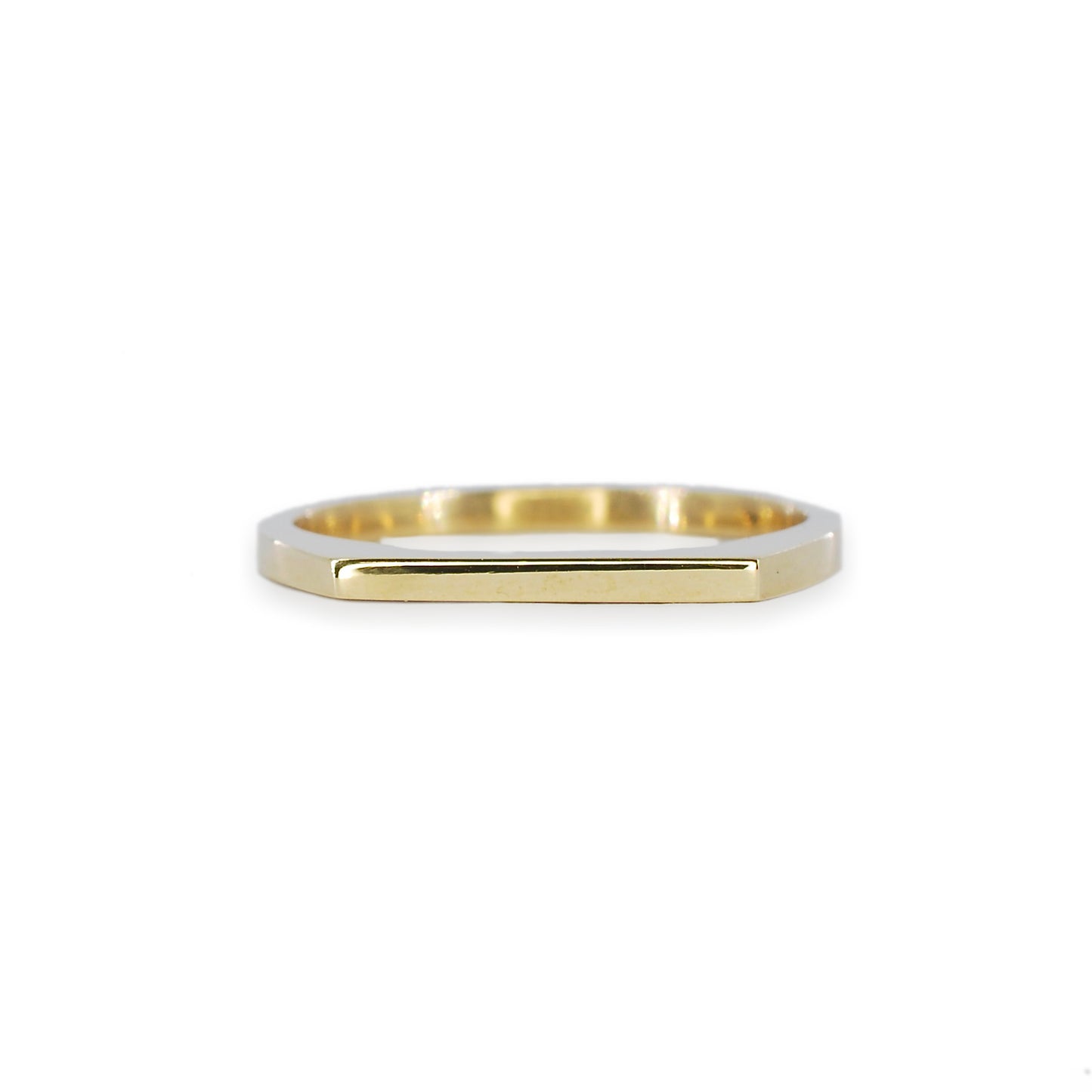 9ct Yellow Gold Angled Signet Ring