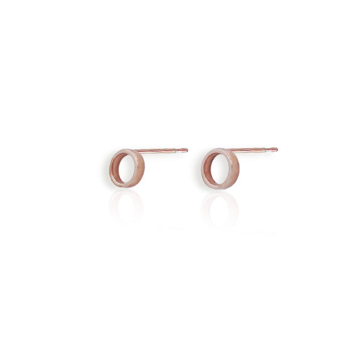 Fidela 9ct Rose Gold Stud Earrings