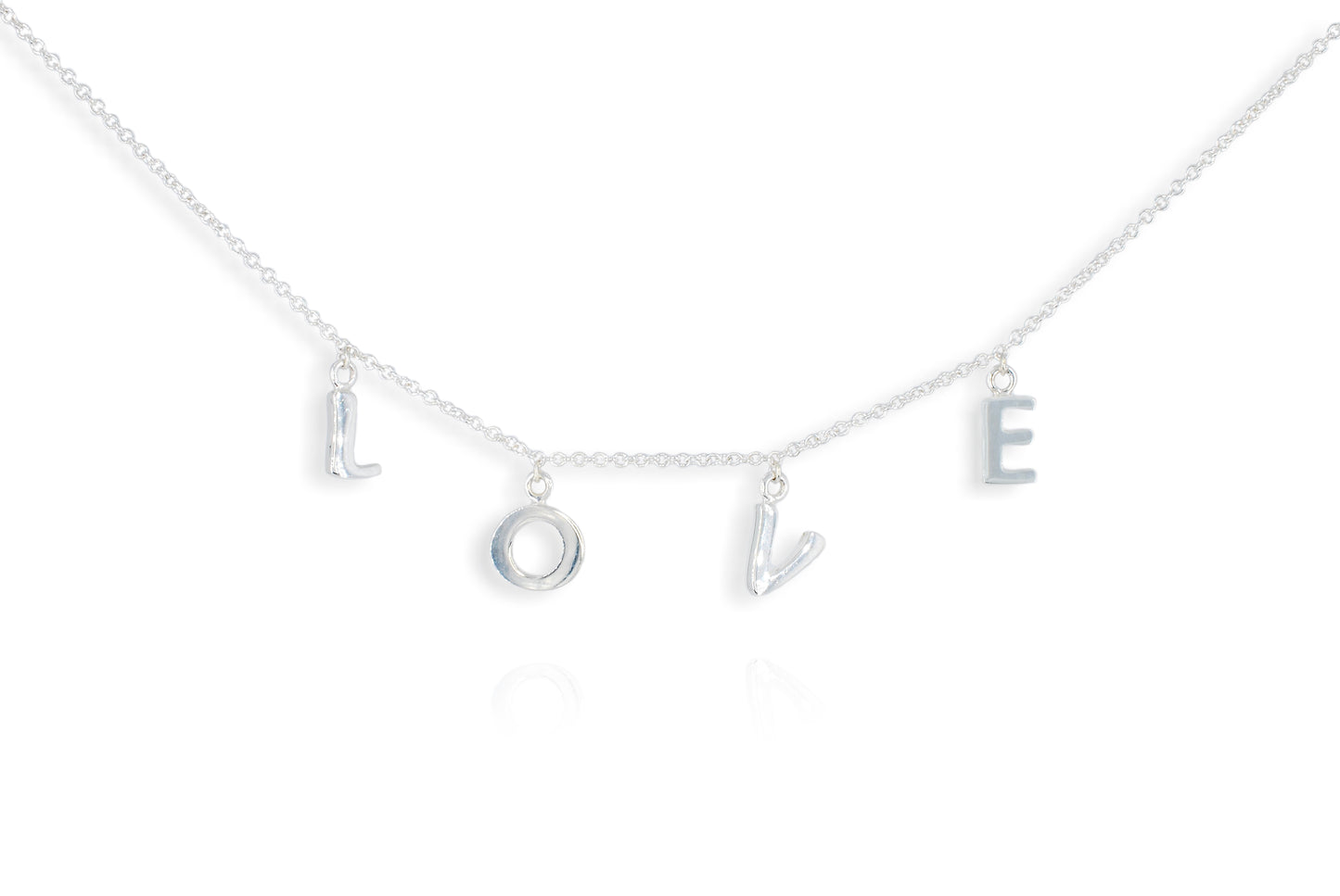 Silver Love Necklace